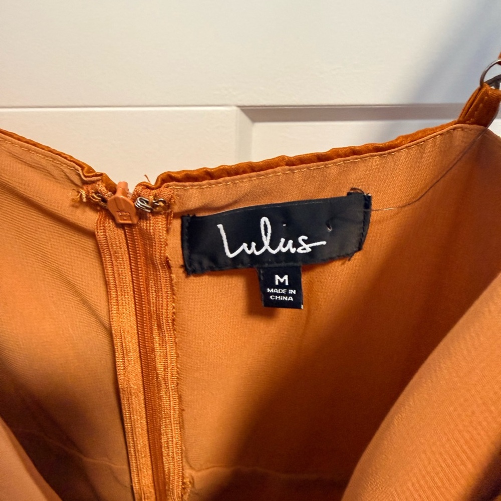Lulu's Rust Maxi Dress - Picture 3 of 4